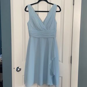 Powder blue azazie dress